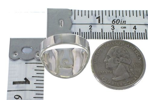 Sterling Silver Turquoise And Opal Inlay Ring Size 5 EX44741